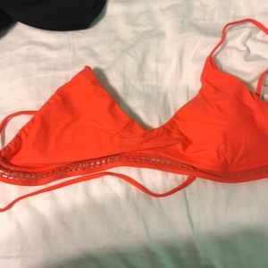 Orange bikini top